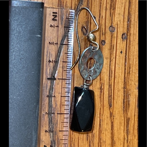 Stoned International Black Onyx Dangle Earrings 🌺 - Picture 14 of 15